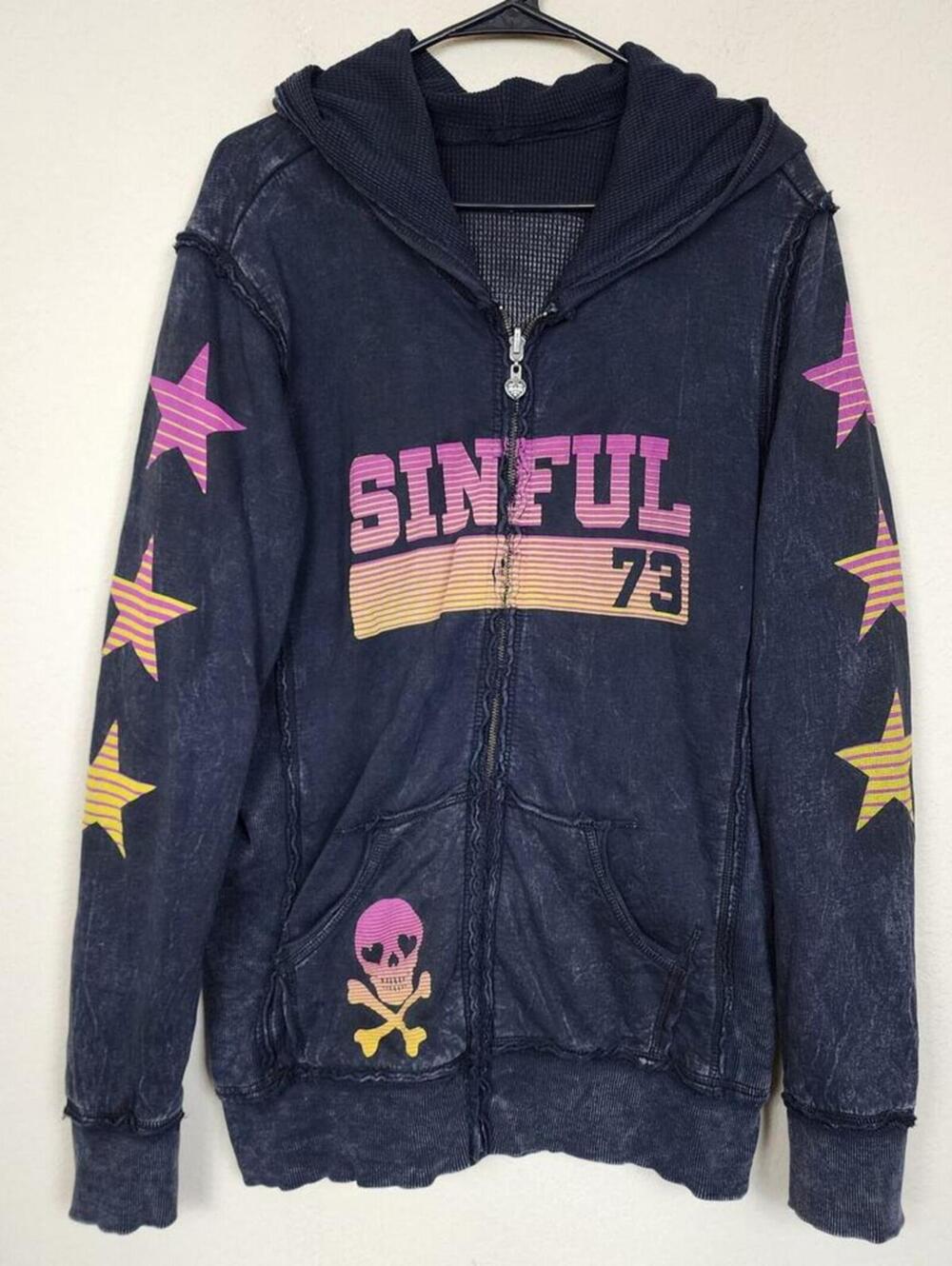 Affliction Sinful Reversible Thermal Hoodie
